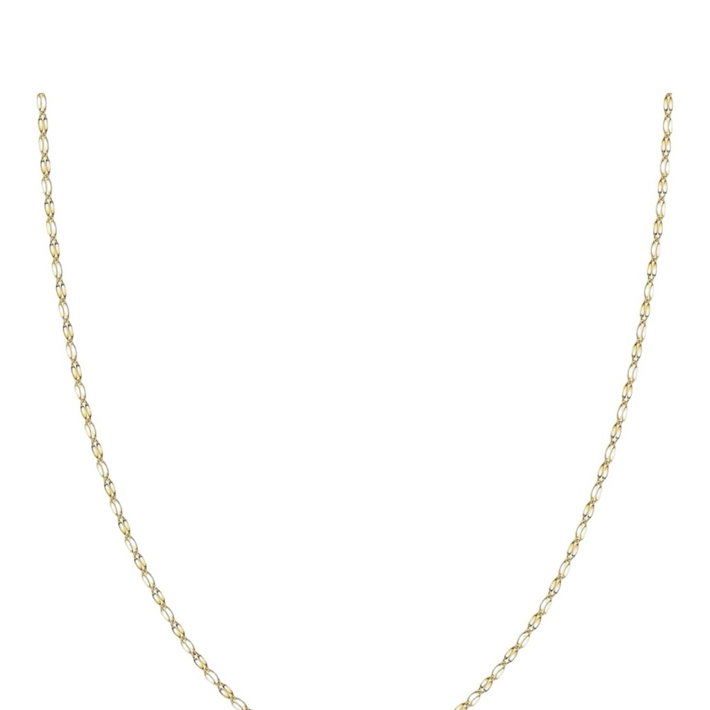 14K Gold Diamond Cut Necklace 16” 2 MM - Picture 4 of 7